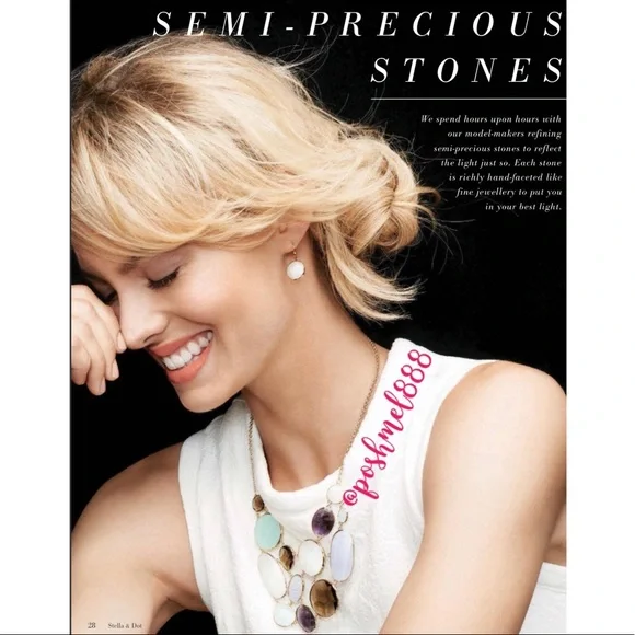 Stella & Dot | Retired Isla White Delicate Drop Dangle Earrings - Picture 10 of 10